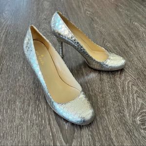 Kate Spade Gold Snake Print Pump Heel